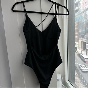 NWT Strappy Black One Piece Swimsuit